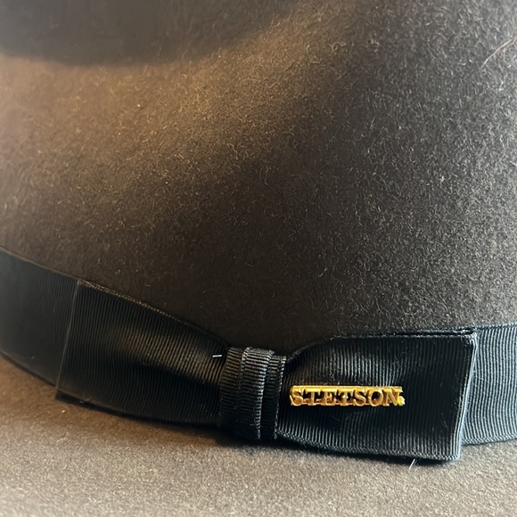 Stetson Downs felt fedora 7 3/8 - Picture 2 of 6